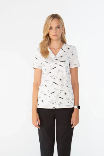 Bluza medyczna damska we WZORY